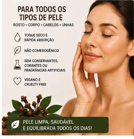 Óleo de Cravo 30 ml 100% Natural e Vegano - Imagem 3