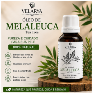 Óleo de Melaleuca 30ml e 100ml 100% Natural e Vegano