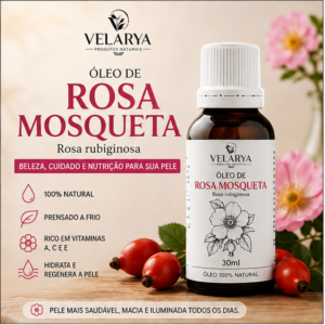 Óleo Rosa Mosqueta 100% Natural e Vegano